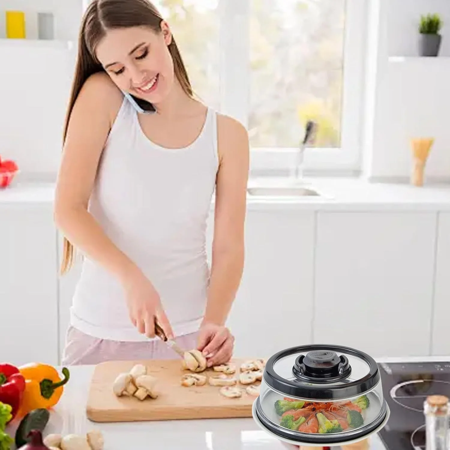 درب وکیوم فشاری Fabater - پوشش مهر و موم کننده مواد غذایی برای نگهداری کارآمد و چند منظوره مواد غذایی (L)