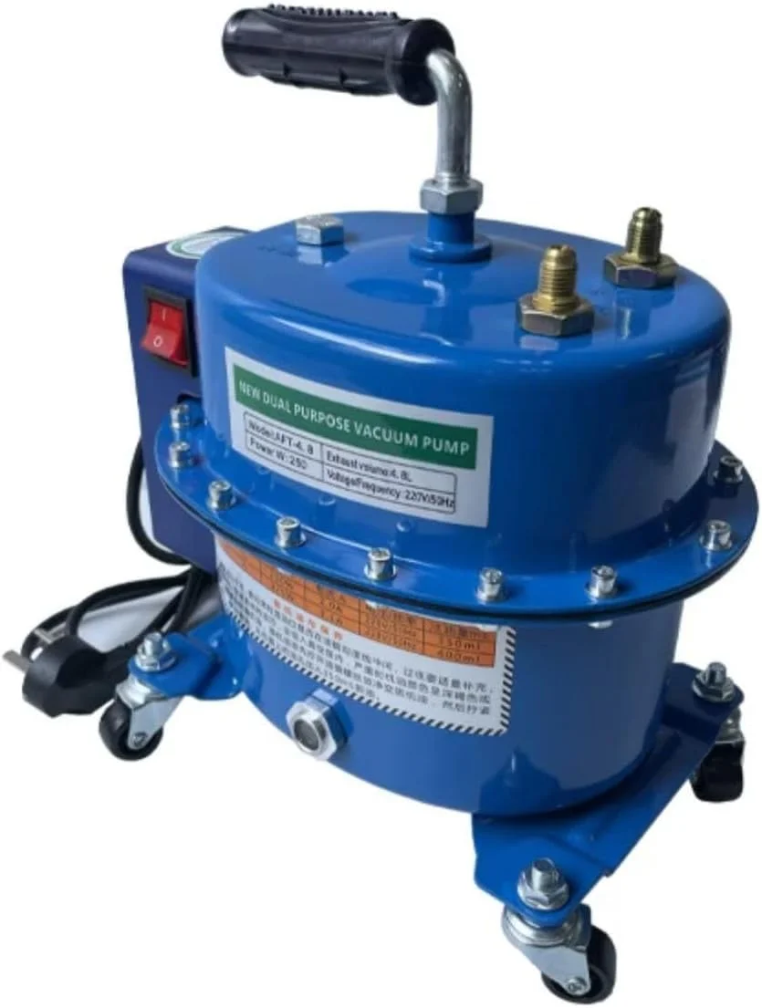پمپ وکیوم دو منظوره، 250 وات، 220 ولت/50 هرتز، ظرفیت 4.8 لیتر، با قابلیت تست فشار