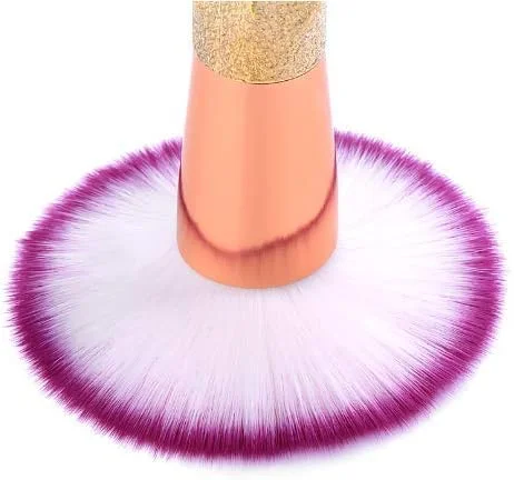 ست برس آرایشی گرادینت رنگی GXFCZJH شامل برس پودر فیکس، سایه چشم و کانتور