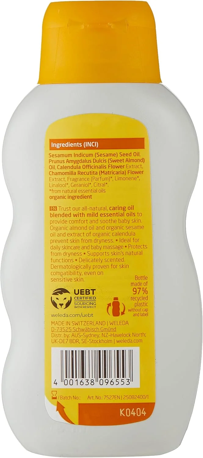 روغن کودک Weleda - کودکان - روغن بچه - کالاندولا - بزرگ - 6.8 اونس