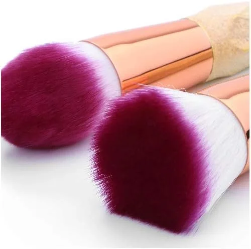 ست برس آرایشی گرادینت رنگی GXFCZJH شامل برس پودر فیکس، سایه چشم و کانتور