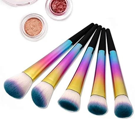 ست برس آرایشی GXFCZJH، شامل برس کرم پودر و برس پودر فیکس