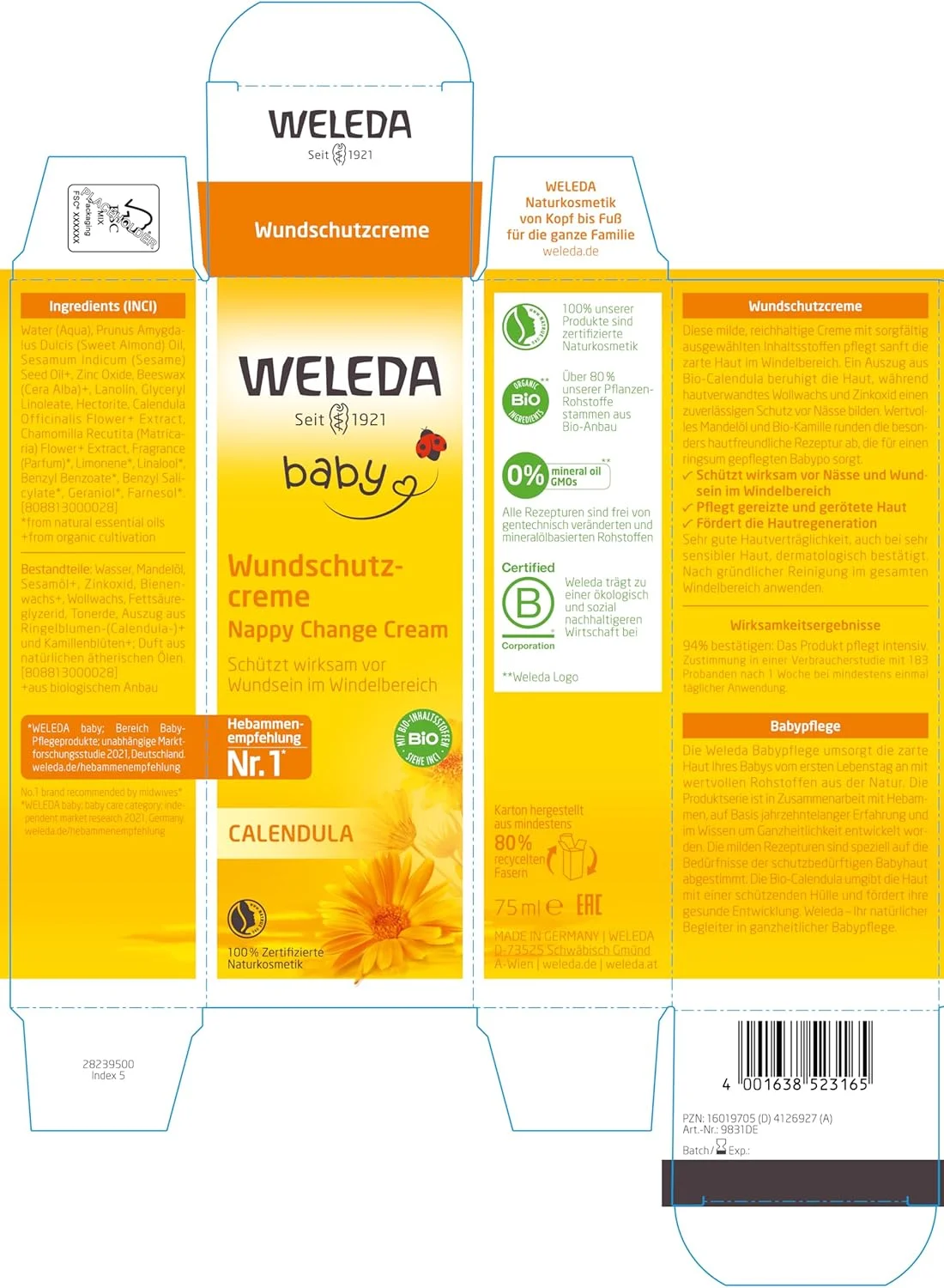 کرم محافظ پای کودک Weleda حاوی کالاندولا 75 میلی لیتر (بسته بندی ممکن است متفاوت باشد) کرم محافظ پای کودک Weleda حاوی کالاندولا 75 میلی لیتر (بسته بندی ممکن است متفاوت باشد)