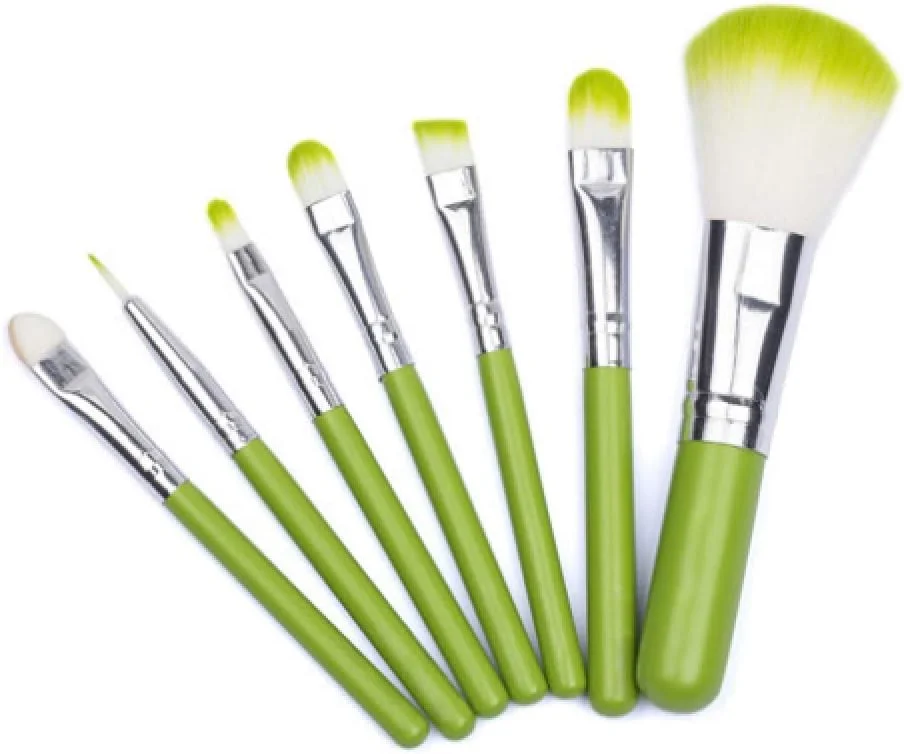 مجموعه آرایشی سبز GXFCZJH شامل سایه چشم، براش های رژگونه و ترکیب کننده برای خط چشم و لب، ابزارهای آرایشی مسافرتی قابل حمل