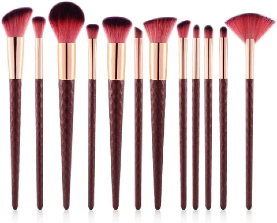 GXFCZJH ست برس آرایشی، برس های سایه چشم، کرم پودر و رژگونه