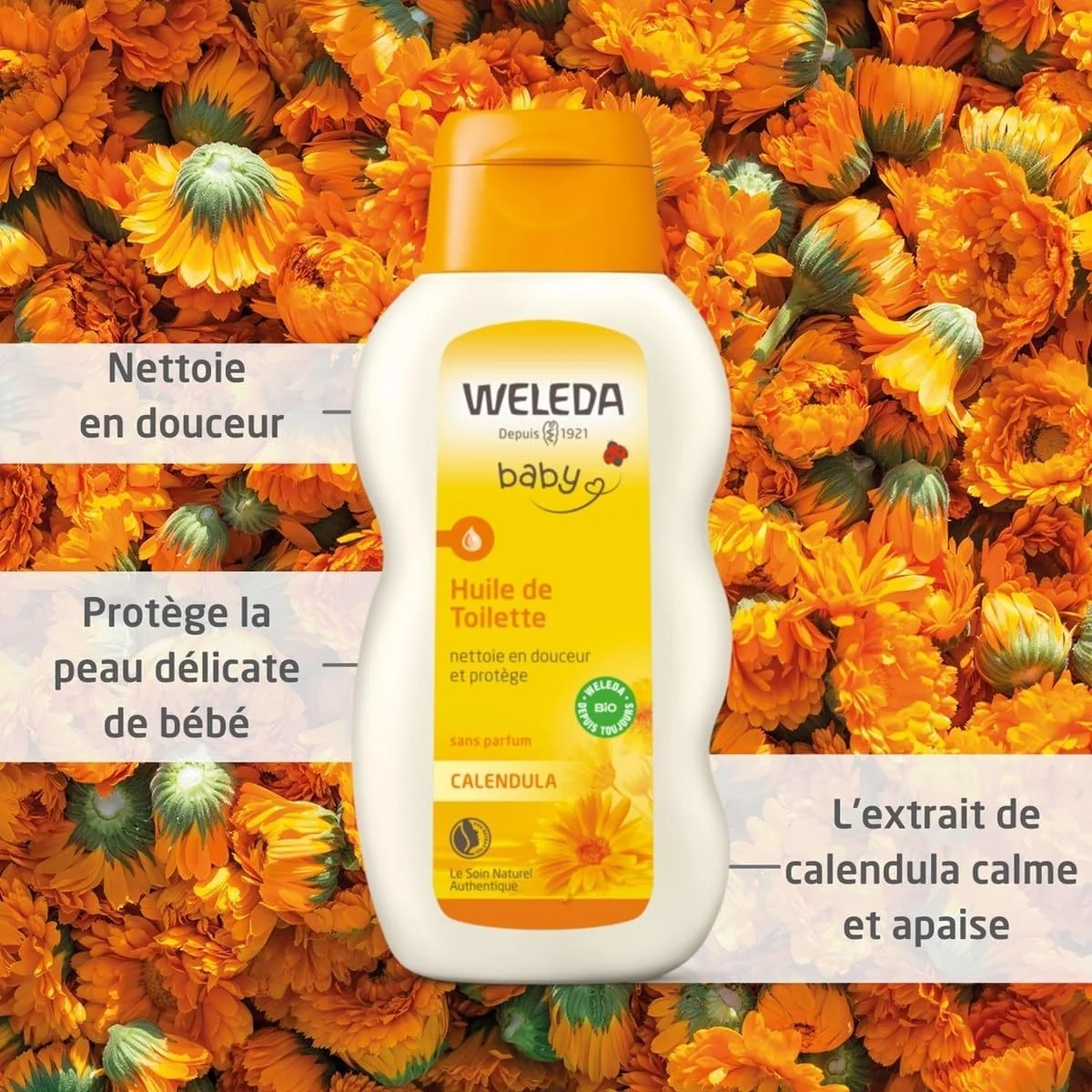 روغن بچه کالاندولا Weleda، 200 میلی لیتر