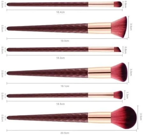 GXFCZJH ست برس آرایشی، برس های سایه چشم، کرم پودر و رژگونه GXFCZJH ست برس آرایشی، برس های سایه چشم، کرم پودر و رژگونه