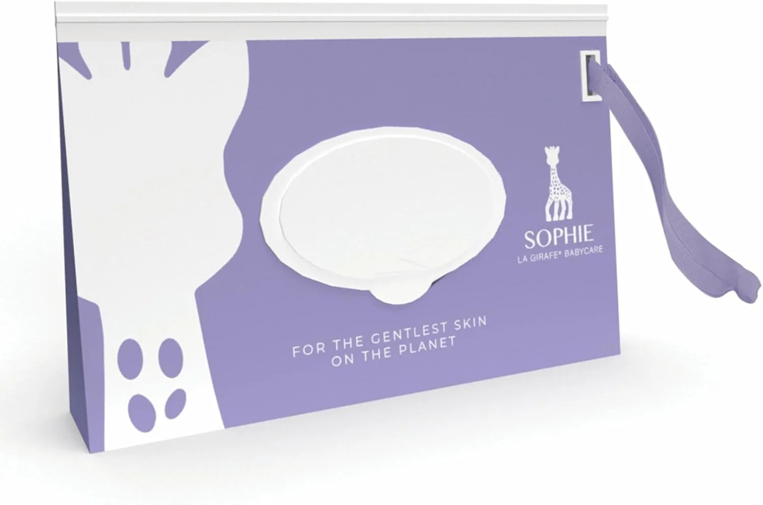 ست مراقبت از نوزاد ارگانیک Sophie la Girafe Babycare Tiny Traveler - کیت مسافرتی مناسب کیف پوشک با 4 محصول ضروری + کیف دستمال مرطوب قابل استفاده مجدد + 6 بسته دستمال 20 عددی - مورد تایید TSA و سازگار با محیط زیست