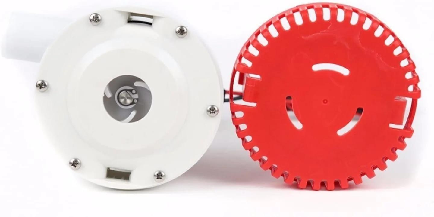 پمپ وکیوم جریان بزرگ DC 12v 24v پمپ لجن کش پمپ آب برقی برای لوازم جانبی قایق، پمپ آب قایق شناور (12 ولت)