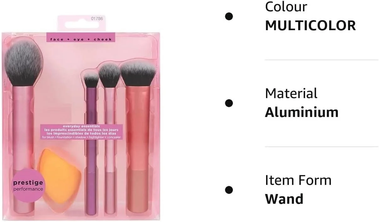 ست کامل براش آرایشی صورت گلد مکس Artist Essentials برای آرایش های الهام گرفته از آرایشگران، 5 عدد (بسته 1 عددی) ست کامل براش آرایشی صورت گلد مکس Artist Essentials برای آرایش های الهام گرفته از آرایشگران، 5 عدد (بسته 1 عددی)
