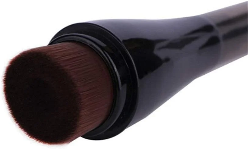 مجموعه برس آرایشی GOBUY، برس آرایشی دو سر، برس مسافرتی کرم پودر، برس سایه چشم، برس کانسیلر با پوشش نرم (رنگ: مشکی)