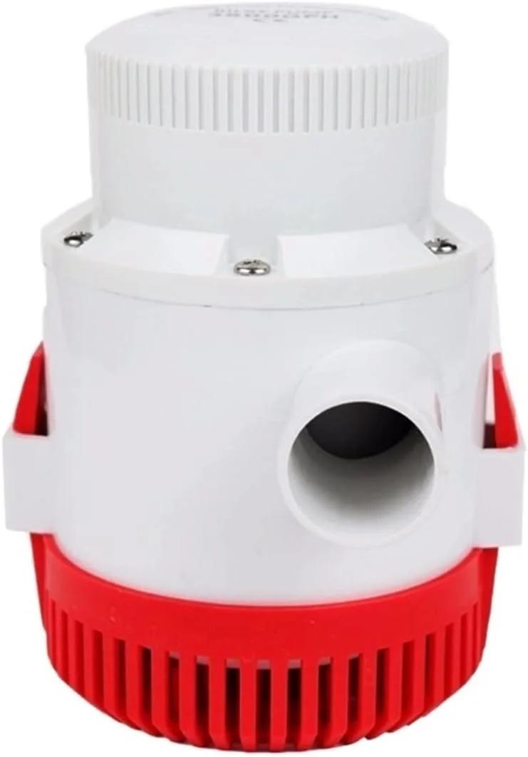 پمپ وکیوم 3000GPH با جریان بزرگ DC 12v 24v پمپ لجن کش برقی پمپ آب برای لوازم جانبی قایق، پمپ آب قایق شناور 12 24 ولت (12 ولت)