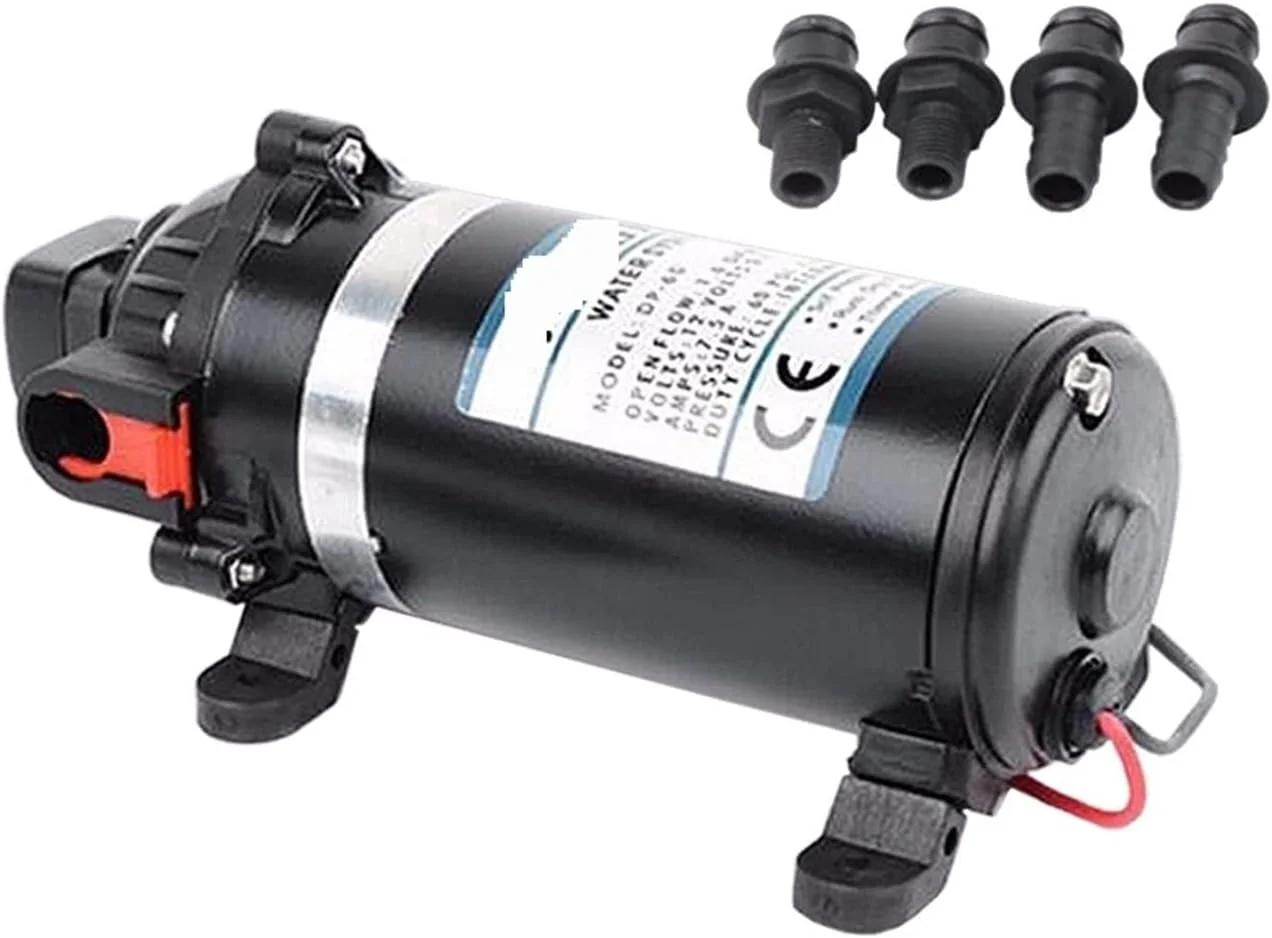 پمپ خلاء 12 ولت 24 ولت DC 126 وات 9.5 متر 160 PSI 11 بار پمپ دیافراگمی فشار قوی الکتریکی مینیاتوری قابل حمل پمپ های آب خانگی (12 ولت)