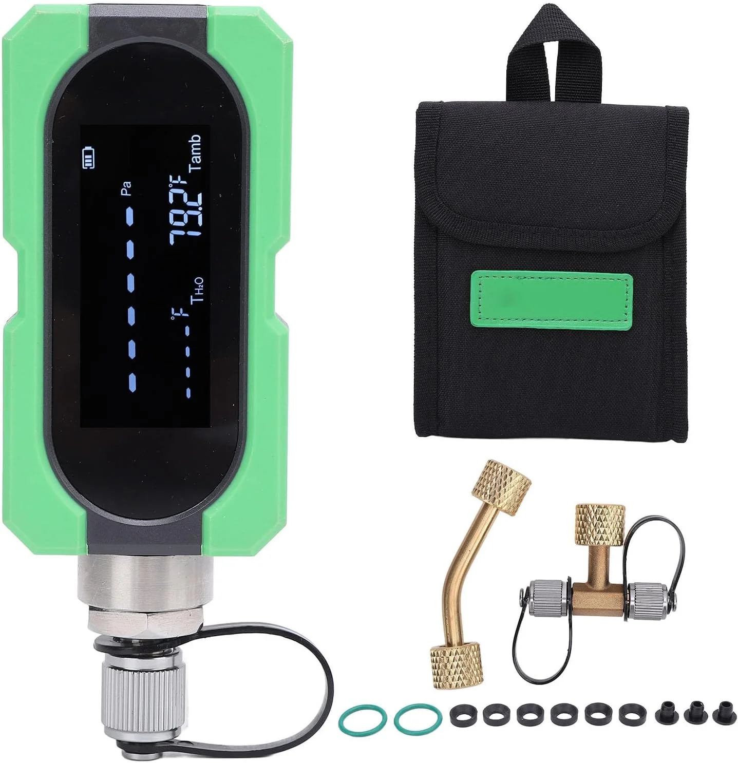 فایر فلای گیج خلاء قابل حمل، 0-19000 میکرون گیج خلاء دیجیتال HVAC تستر میکرون ابزار تست میکرون الکترونیکی، برای تولید صنعتی