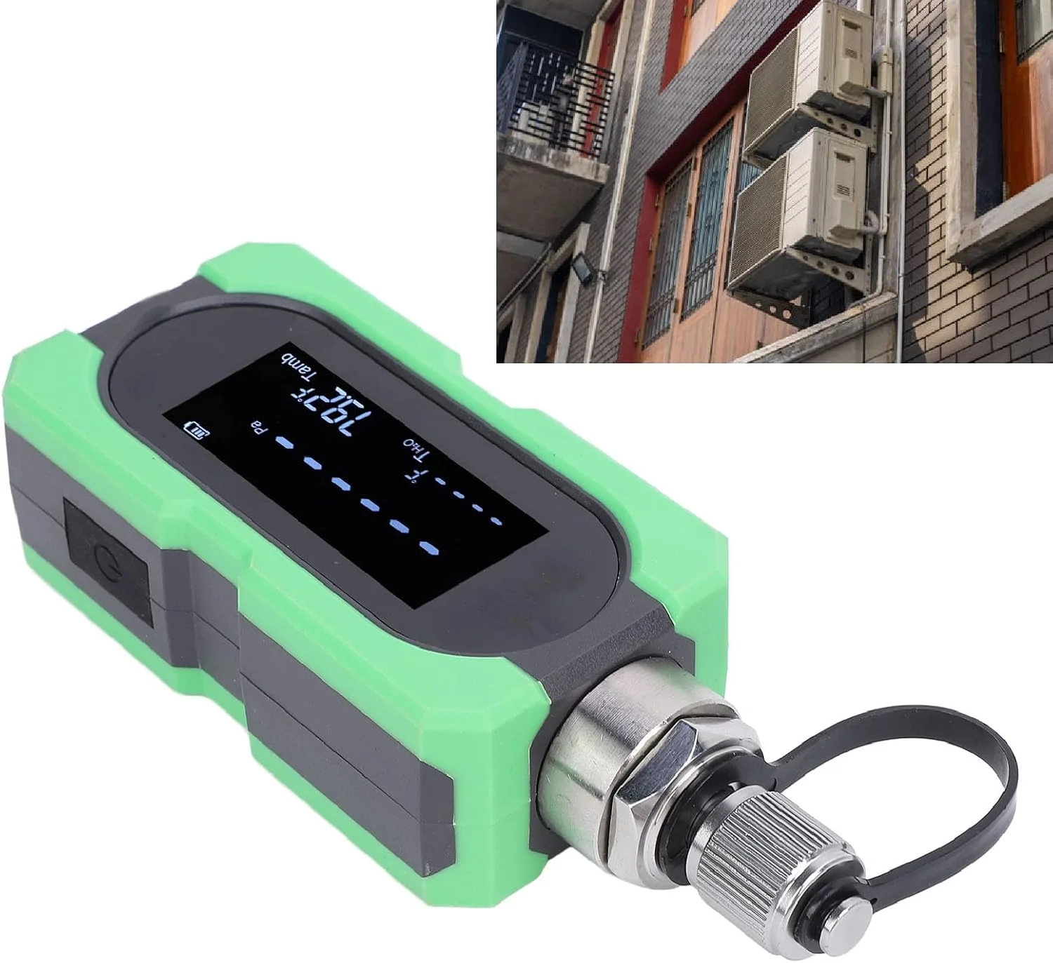 فایر فلای گیج خلاء قابل حمل، 0-19000 میکرون گیج خلاء دیجیتال HVAC تستر میکرون ابزار تست میکرون الکترونیکی، برای تولید صنعتی فایر فلای گیج خلاء قابل حمل، 0-19000 میکرون گیج خلاء دیجیتال HVAC تستر میکرون ابزار تست میکرون الکترونیکی، برای تولید صنعتی