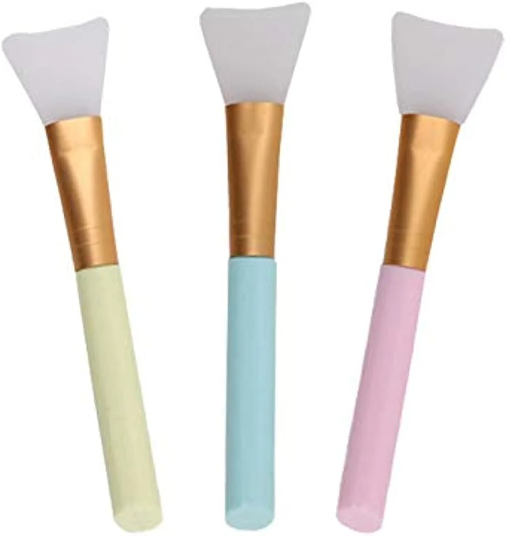 برس ماسک صورت سیلیکونی GJT، ست 3 عددی برس اپلیکاتور صورت ابزار برس آرایشی برای استفاده از ماسک صورت، ماسک چشم یا ابزار آرایش DIY