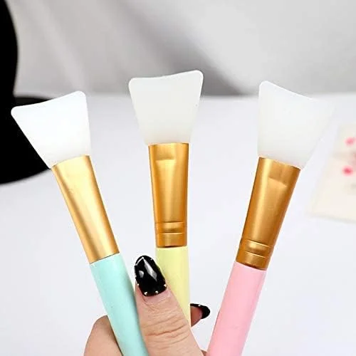 برس ماسک صورت سیلیکونی GJT، ست 3 عددی برس اپلیکاتور صورت ابزار برس آرایشی برای استفاده از ماسک صورت، ماسک چشم یا ابزار آرایش DIY