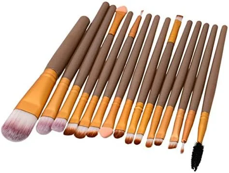 برس های آرایشی جنریک، برس های آرایشی حرفه ای 15 عددی، ست برس آرایشی، برس سایه چشم، ست ابرو، کیت ابزار