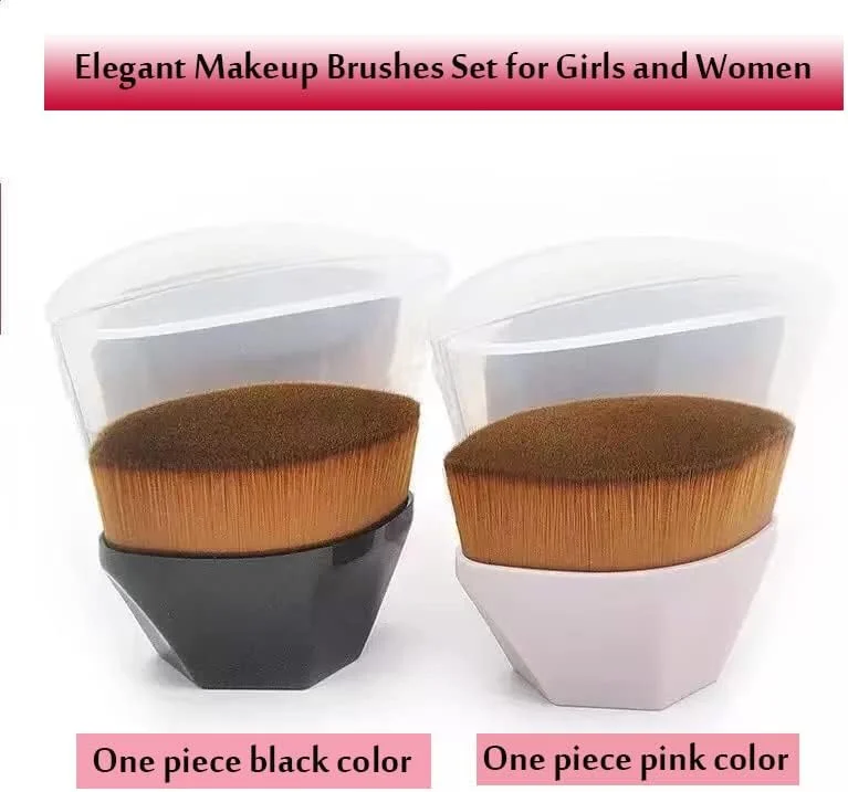 براش آرایشی کرم پودر، استفاده سریع و بی نقص، مناسب برای رژگونه، کرم مایع، پودر، ابزار ترکیب آرایش صورت با جعبه نگهداری، متراکم و نرم، ایده آل برای استفاده از لوازم آرایشی پودری، کرمی و مایع ترکیبی