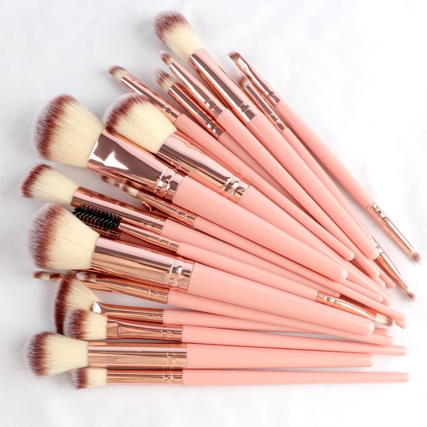 ست کامل برس آرایشی - کیت برس آرایشی سایه چشم و کرم پودر 46 تکه | کیت پودر پاف ابزار زیبایی چند منظوره برای مسافرت روزانه زنان در فضای باز، تعطیلات، خانه، ولنتاین ست کامل برس آرایشی - کیت برس آرایشی سایه چشم و کرم پودر 46 تکه | کیت پودر پاف ابزار زیبایی چند منظوره برای مسافرت روزانه زنان در فضای باز، تعطیلات، خانه، ولنتاین