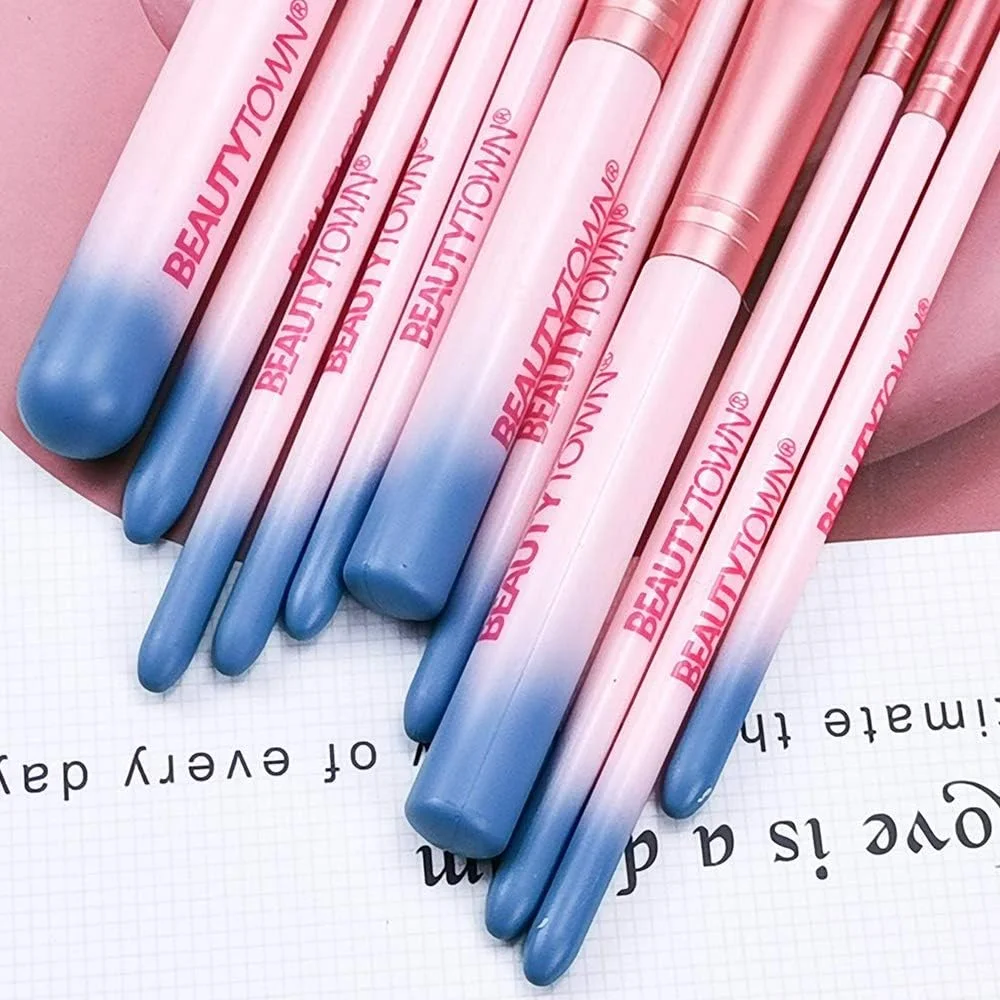 ست برس آرایشی فونداسیون و برس های آرایشی حرفه ای، شامل برس پودر، کانسیلر، کانتور، سایه چشم، ترکیب کننده، صورت، ابرو، لب، رژگونه (12 عدد) ست برس آرایشی فونداسیون و برس های آرایشی حرفه ای، شامل برس پودر، کانسیلر، کانتور، سایه چشم، ترکیب کننده، صورت، ابرو، لب، رژگونه (12 عدد)