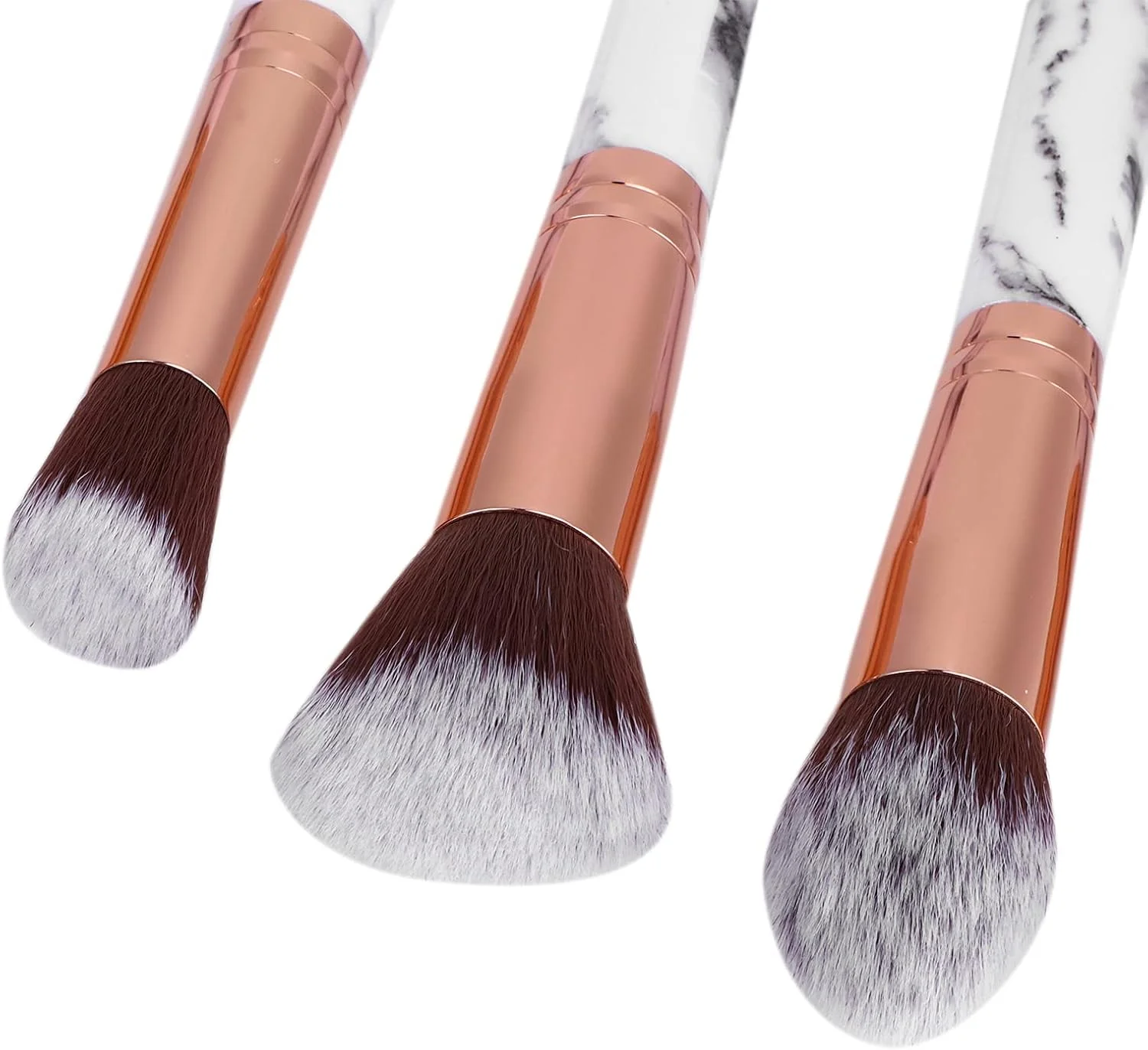 ست برس آرایشی FEIP، ست برس آرایشی با دسته راحت و لمس نرم و قابل حمل برای آرایش صورت خانم ها (مشکی)