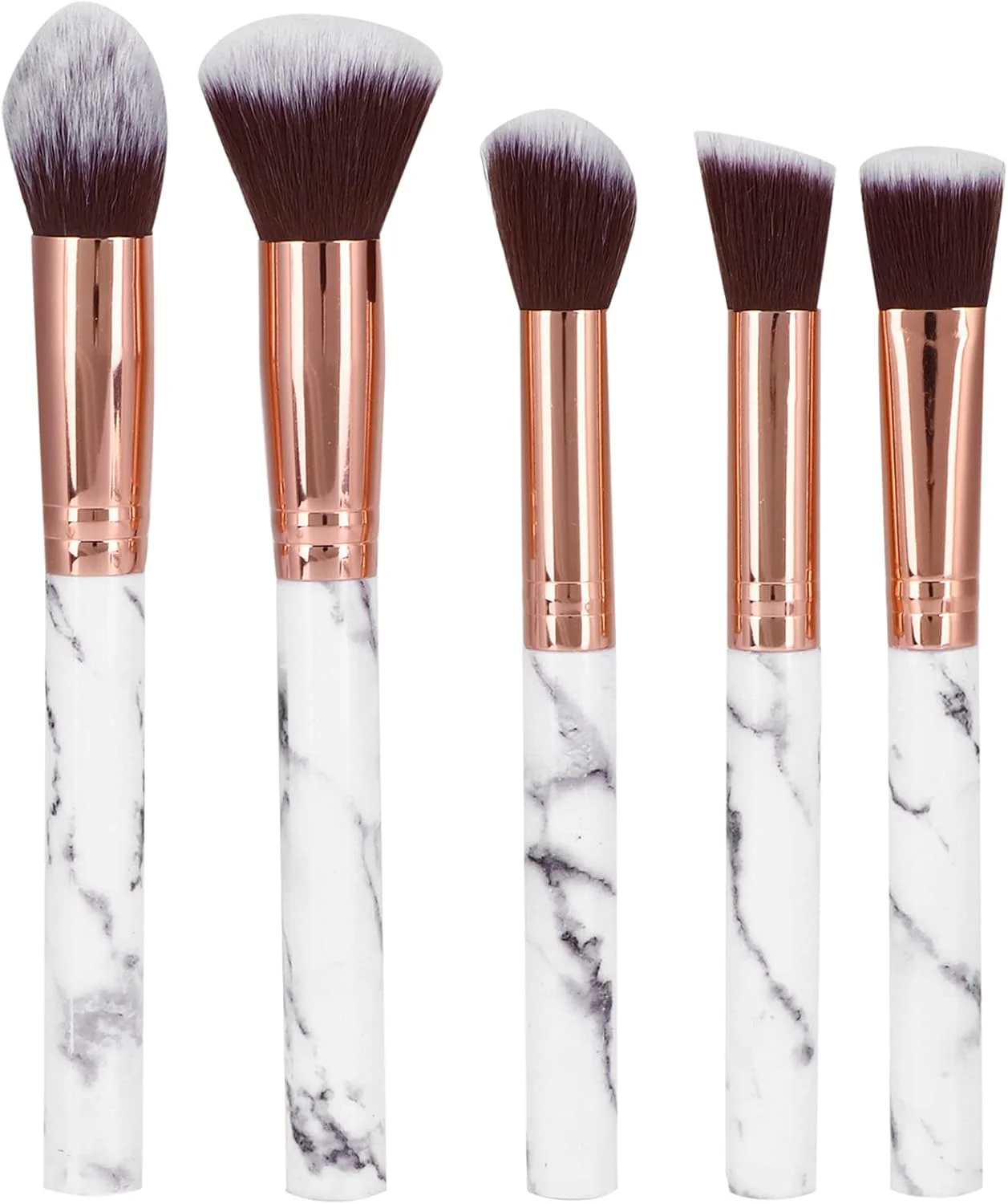 ست برس آرایشی FEIP، ست برس آرایشی با دسته راحت و لمس نرم و قابل حمل برای آرایش صورت خانم ها (مشکی)