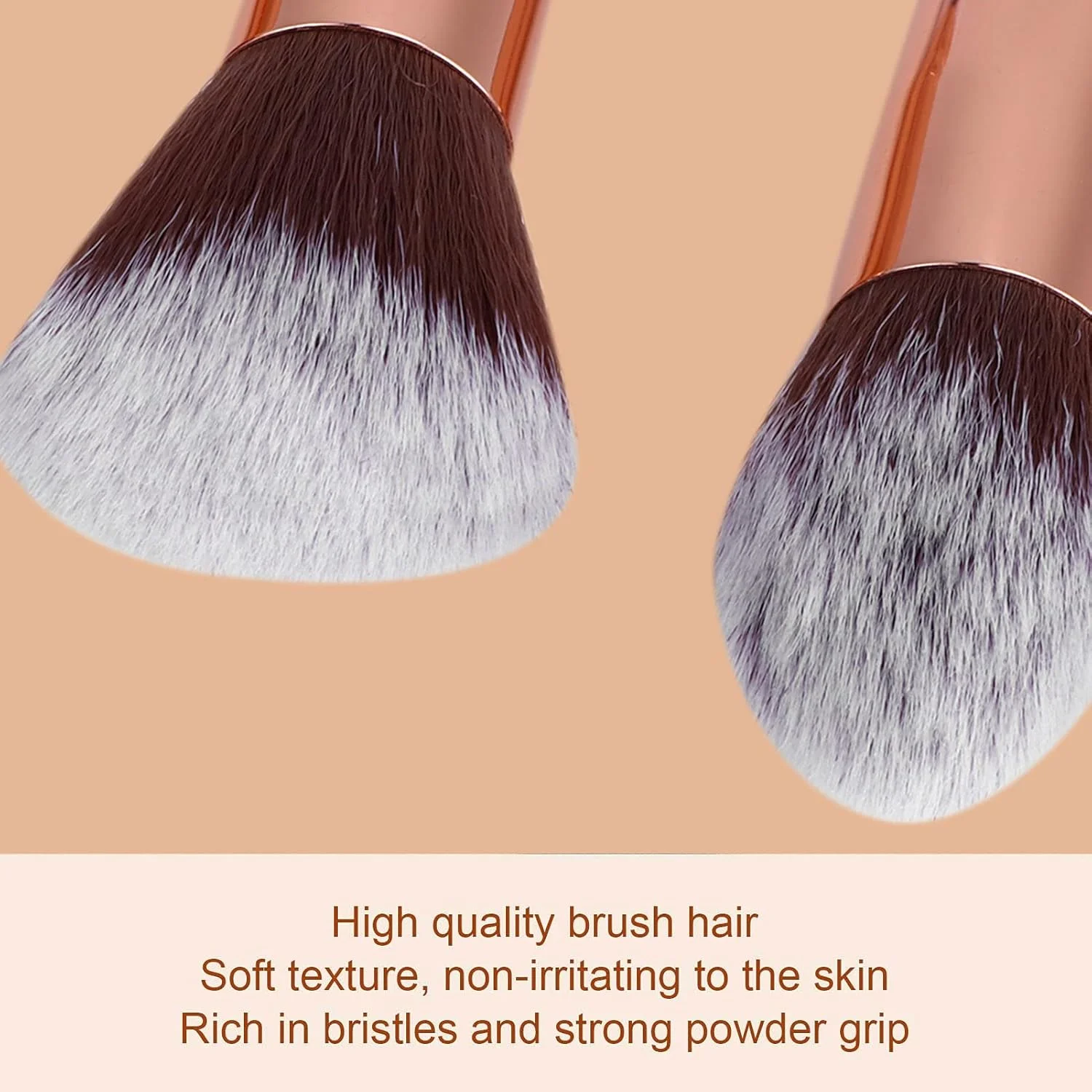 ست برس آرایشی FEIP، ست برس آرایشی با دسته راحت و لمس نرم و قابل حمل برای آرایش صورت خانم ها (مشکی)