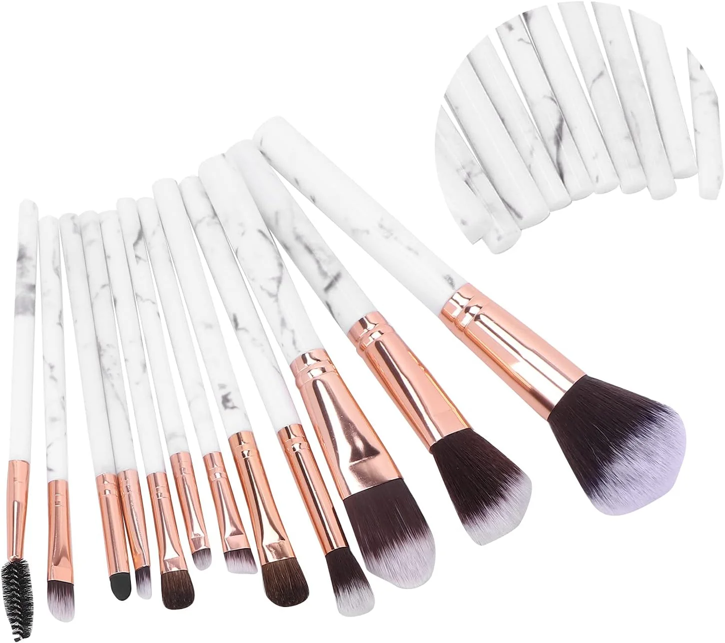 Fabater برس پودر صورت، ست برس آرایشی حرفه ای، راحت، قابل حمل و نرم برای مهمانی و استفاده روزانه