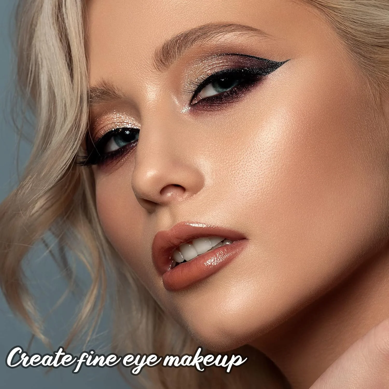 ست برس خط چشم و پخش کننده، برس ابرو زاویه دار نازک، برس های آرایش چشم مدادی سایه چشم اسفنجی، ابزارهای آرایش نرم برای ترکیب سایه چشم، خط چشم، کرم پودر