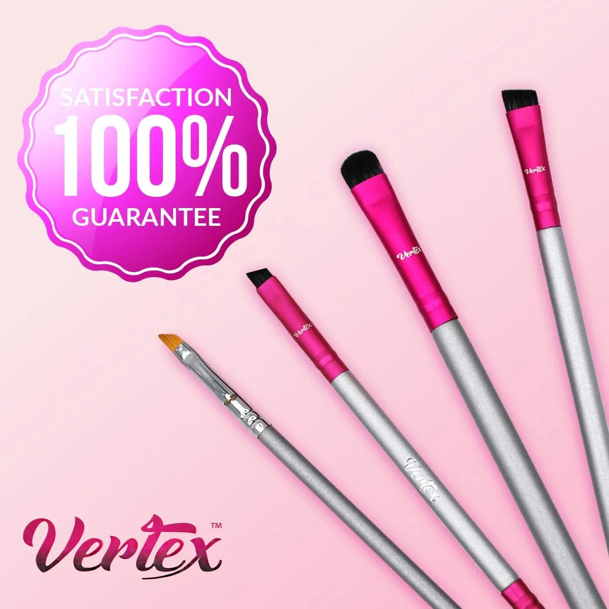 ست براش ابرو - براش های زاویه دار سفت و شانه محکم | براش های آرایشی زاویه دار برای پر کردن پماد | برس دوگانه برای ترکیب ژل | براش های کانسیلر متراکم کوچک برای مشخص کردن قوس ها و لبه های نازک