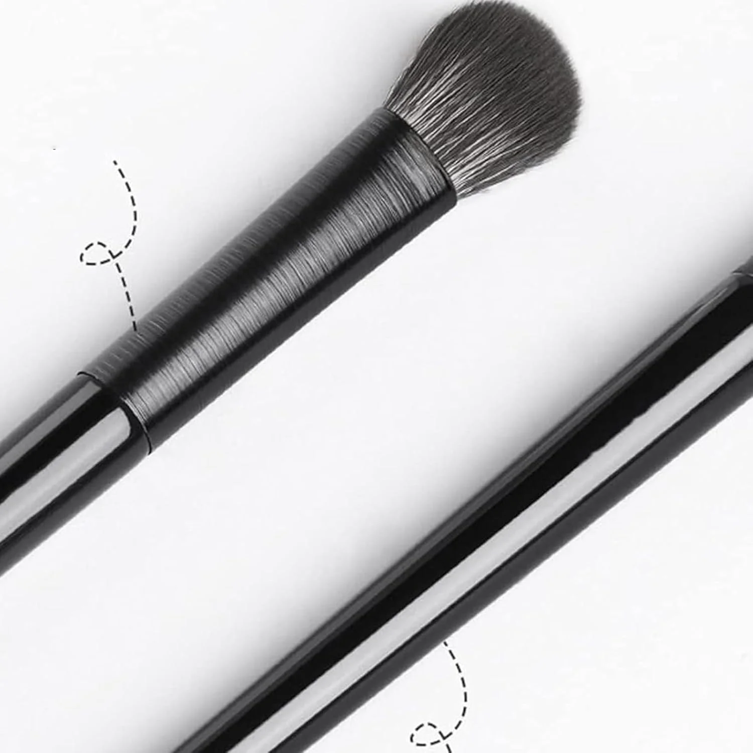 ست برس آرایشی چشم، برس زاویه دار ابزار سایه چشم دقیق برای ترکیب، مشخص کردن، پخش کردن و سایه زدن