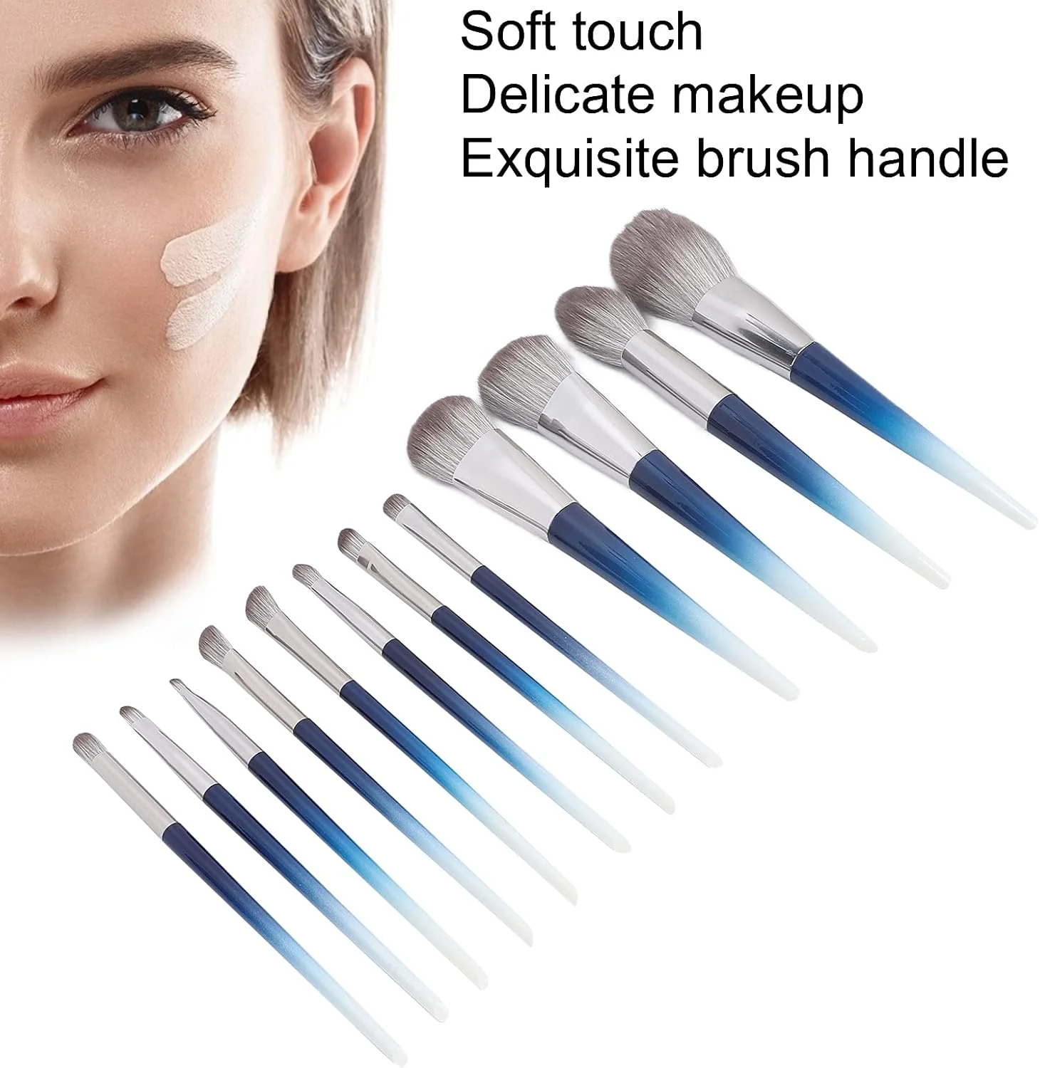 Fabater ست برس سایه چشم، برس آرایشی نرم و حرفه ای برای مهمانی و استفاده روزانه