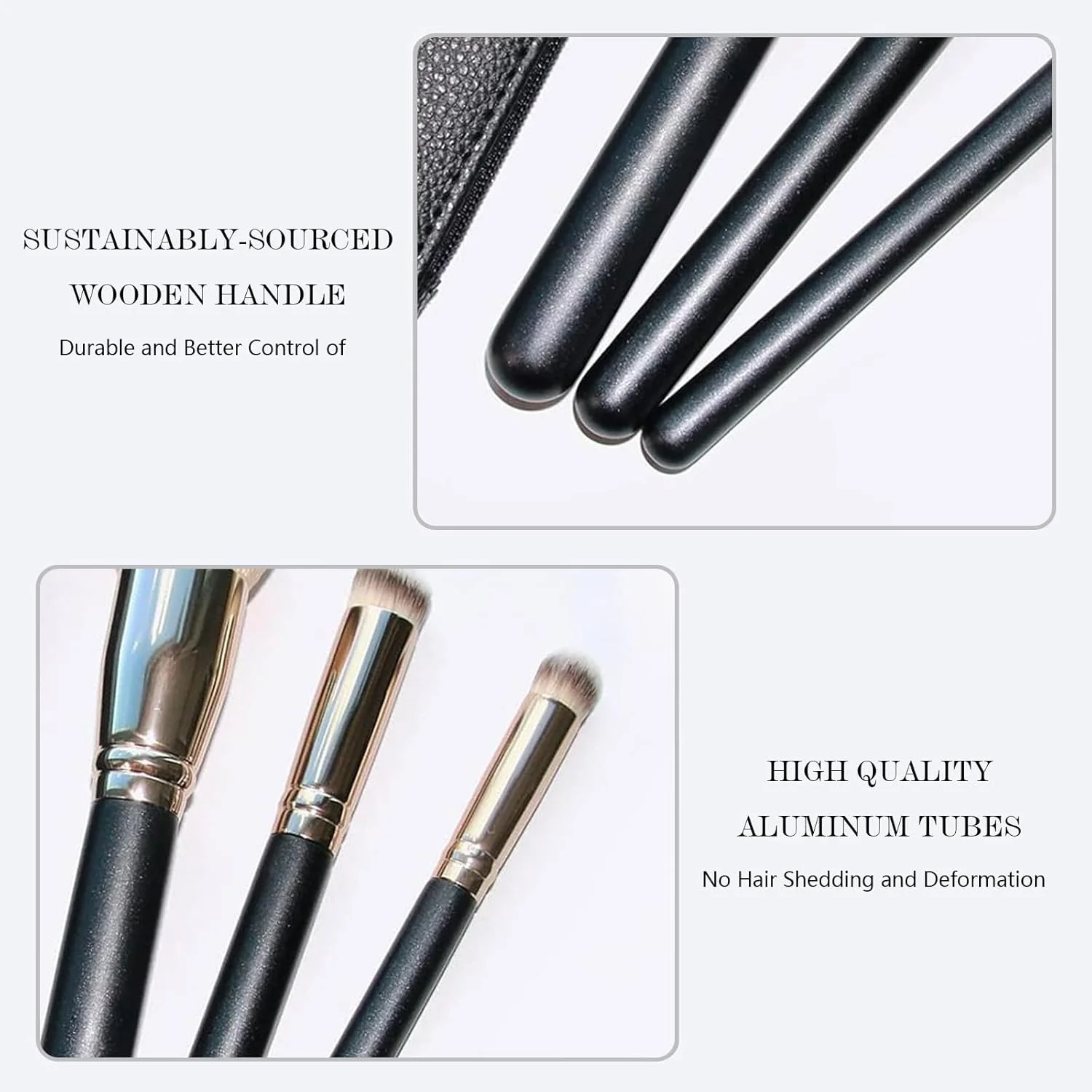 ست برس های کرم پودر Eytzpto Foundation، 3 عدد برس زاویه دار کرم پودر، برس کانتور کانسیلر، برس زیر چشم و رژگونه، ست برس های آرایشی حرفه ای کابوکی برای لوازم آرایشی مایع، ترکیب، کرم و پودر