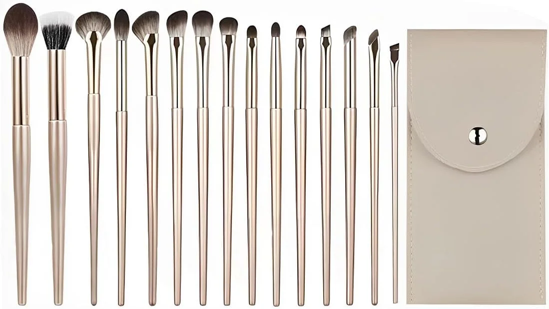 ست برس آرایشی سایه چشم، برس ترکیب چشم، ست برس سایه چشم، بسته 15 عددی