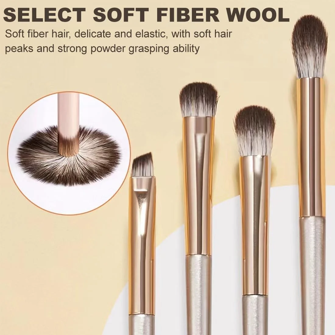 ست برس آرایشی سایه چشم، برس ترکیب چشم، ست برس سایه چشم، بسته 15 عددی