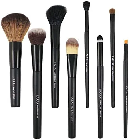 ست برس آرایشی 8 تکه ممتاز و ظریف F.A.R.A.H