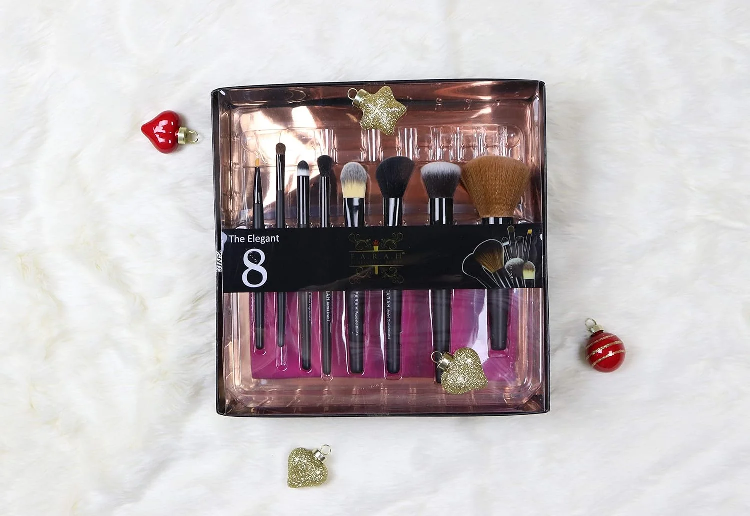 ست برس آرایشی 8 تکه ممتاز و ظریف F.A.R.A.H