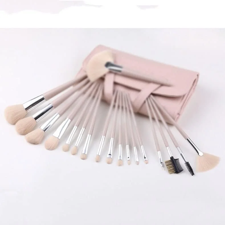 مجموعه برس آرایشی ENPAP، کیف نگهداری کانسیلر تعمیر حرفه ای، 18 برس آرایشی