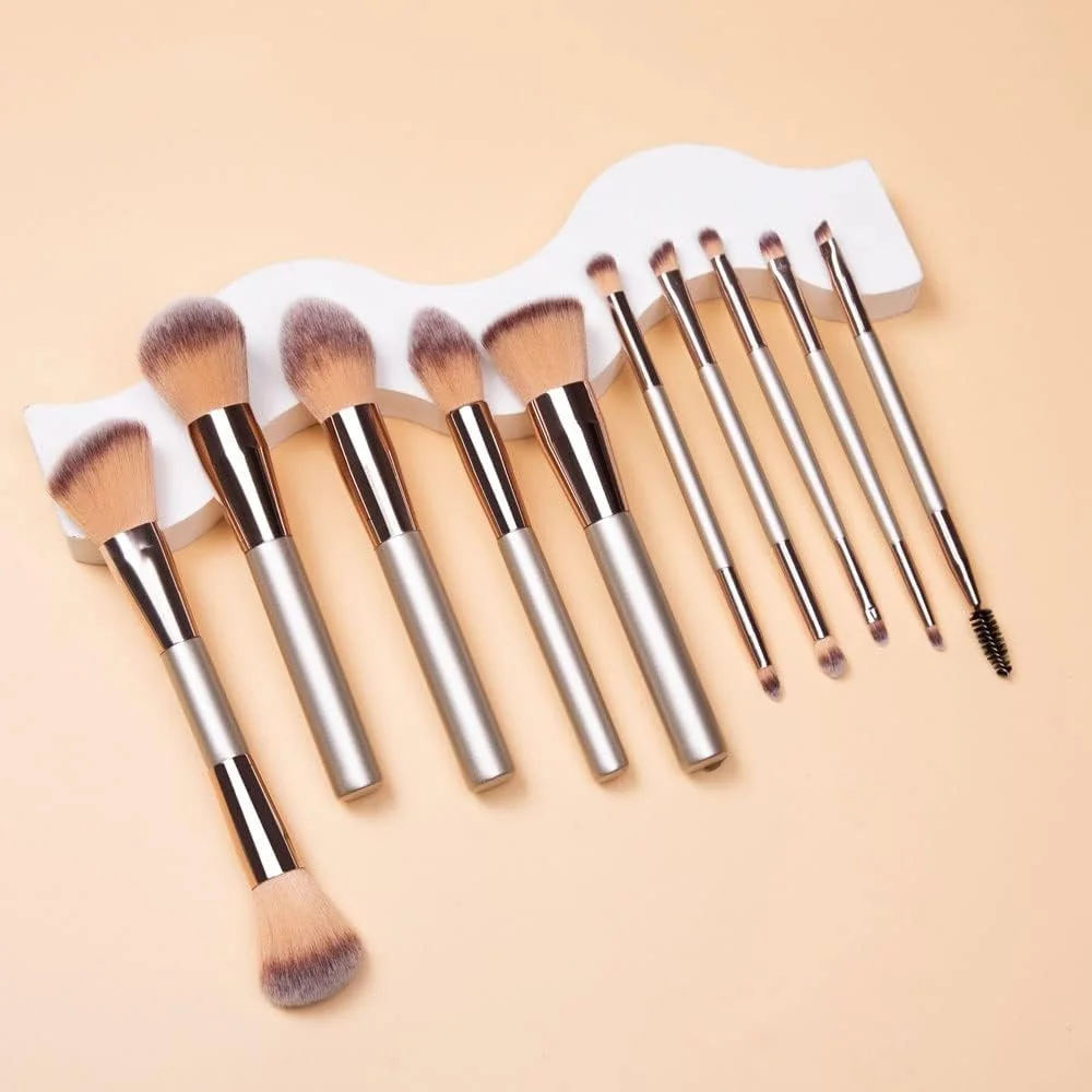 ست برس آرایشی ENPAP، شامل برس کرم پودر، رژگونه، سایه چشم و ابزارهای آرایشی ست برس آرایشی ENPAP، شامل برس کرم پودر، رژگونه، سایه چشم و ابزارهای آرایشی