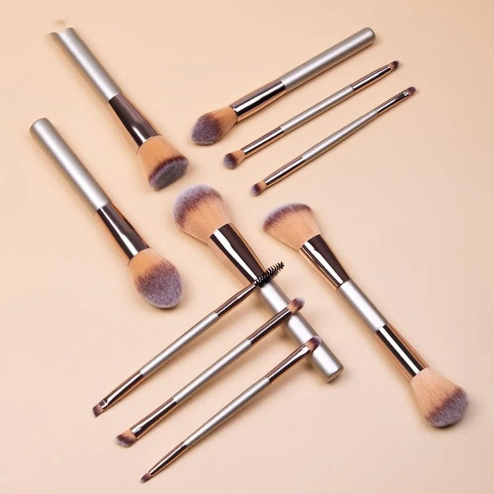 ست برس آرایشی ENPAP، شامل برس کرم پودر، رژگونه، سایه چشم و ابزارهای آرایشی ست برس آرایشی ENPAP، شامل برس کرم پودر، رژگونه، سایه چشم و ابزارهای آرایشی