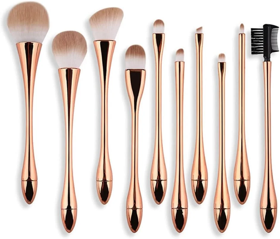 ست برس آرایشی 10 تکه ENPAP Foundation شامل برس رژگونه، پودر شل، سایه چشم و کانسیلر