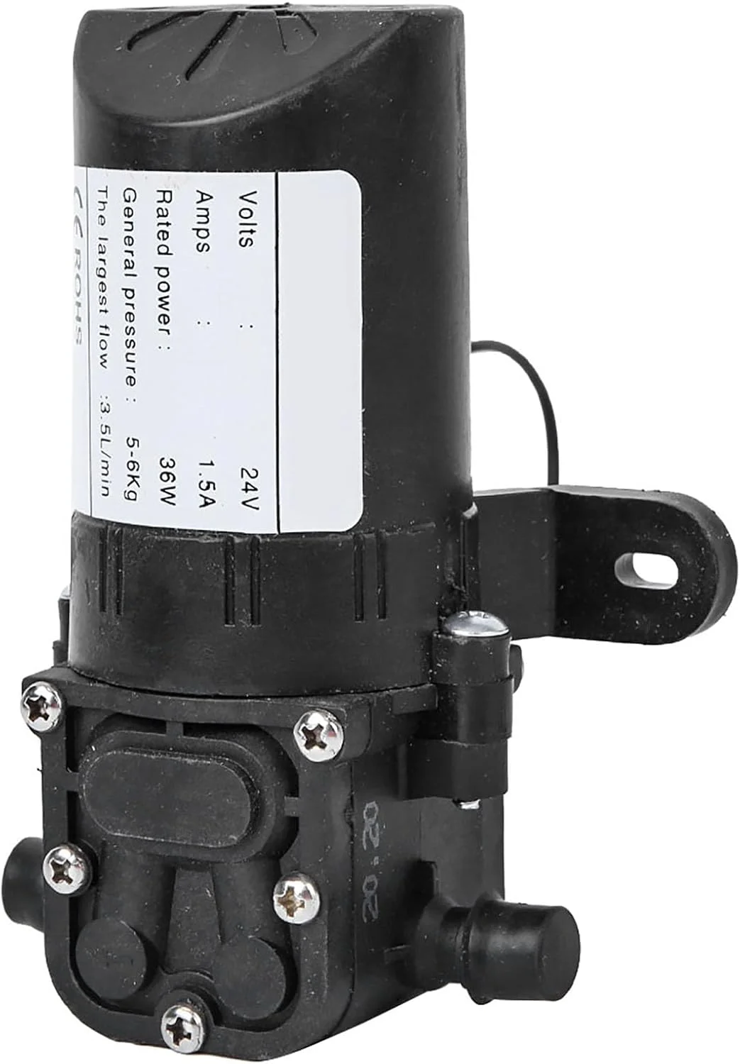 پمپ دیافراگمی برقی کشاورزی دوماری 36 وات با لوله مستقیم دوتایی، عملکرد بالا برای کارواش خانگی 12 ولت/24 ولت (DC24V) پمپ دیافراگمی برقی کشاورزی دوماری 36 وات با لوله مستقیم دوتایی، عملکرد بالا برای کارواش خانگی 12 ولت/24 ولت (DC24V)