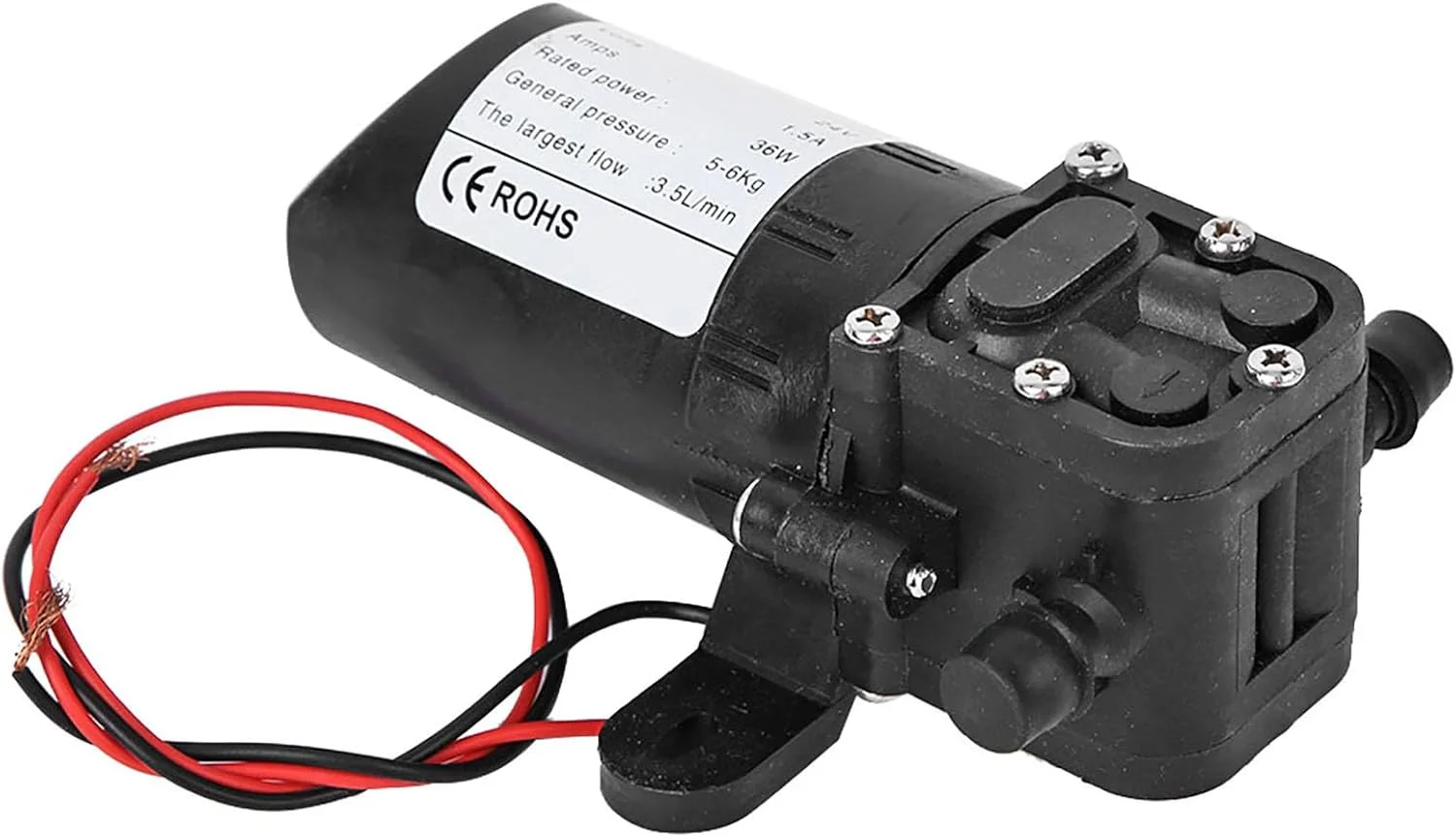 پمپ دیافراگمی برقی کشاورزی دوماری 36 وات با لوله مستقیم دوتایی، عملکرد بالا برای کارواش خانگی 12 ولت/24 ولت (DC24V) پمپ دیافراگمی برقی کشاورزی دوماری 36 وات با لوله مستقیم دوتایی، عملکرد بالا برای کارواش خانگی 12 ولت/24 ولت (DC24V)