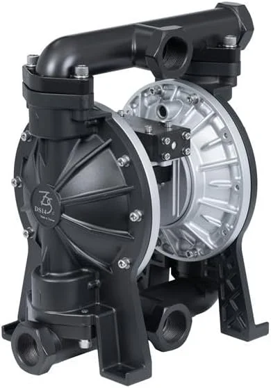 پمپ دیافراگمی بادی TDS DYI SHENG سایز 1-1/2 اینچ آلیاژ آلومینیوم، دیافراگم تفلون، خروجی جانبی/مرکزی افقی، پمپ انتقال برای صنایع شیمیایی، پمپ روغن ضایعات، پمپ روغن پنوماتیک، پمپ آب