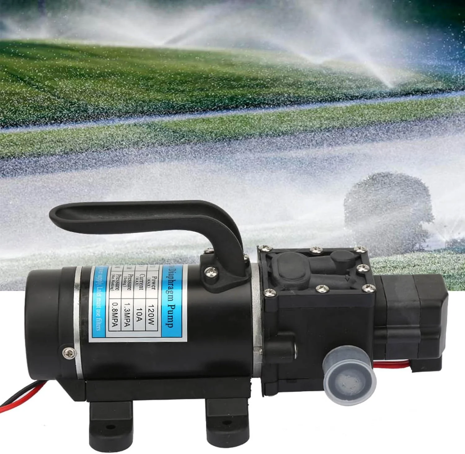 پمپ آب فشار قوی Telituny، پمپ دیافراگمی 120 وات 130 متری، جریان 10 لیتر در دقیقه برای کارواش، آبیاری باغ، کنترل آفات، حداکثر فشار 13 کیلوگرم (12V 3210YD-12-120FS) پمپ آب فشار قوی Telituny، پمپ دیافراگمی 120 وات 130 متری، جریان 10 لیتر در دقیقه برای کارواش، آبیاری باغ، کنترل آفات، حداکثر فشار 13 کیلوگرم (12V 3210YD-12-120FS)