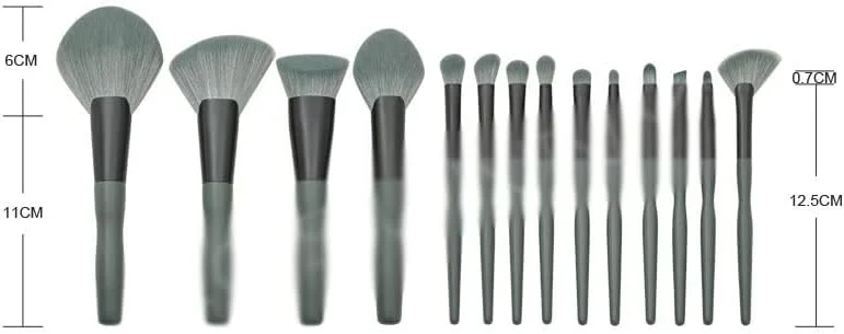 ست ۱۴ عددی برس آرایشی ENPAP، شامل برس پودر فیکس، سایه چشم، برس مو و ابزار آرایشی