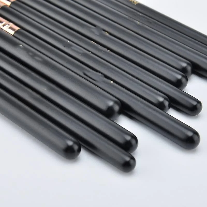 ست برس آرایشی سایه چشم ENPAP شامل 12 عدد برس، کانسیلر، ترکیب سایه چشم، خط چشم، برس آرایشی رزگلد ست برس آرایشی سایه چشم ENPAP شامل 12 عدد برس، کانسیلر، ترکیب سایه چشم، خط چشم، برس آرایشی رزگلد