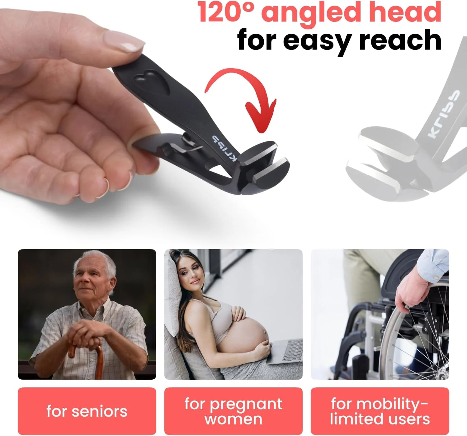 ناخن گیر انگشت شست پا برای ناخن های ضخیم سالمندان، ناخن گیر زاویه دار سنگین و بزرگ برای ناخن های ضخیم سالمندان، برای ناخن های ضخیم با گیره. ناخن گیر و قیچی ناخن برای مردان، دیابتی ها، آرتروز