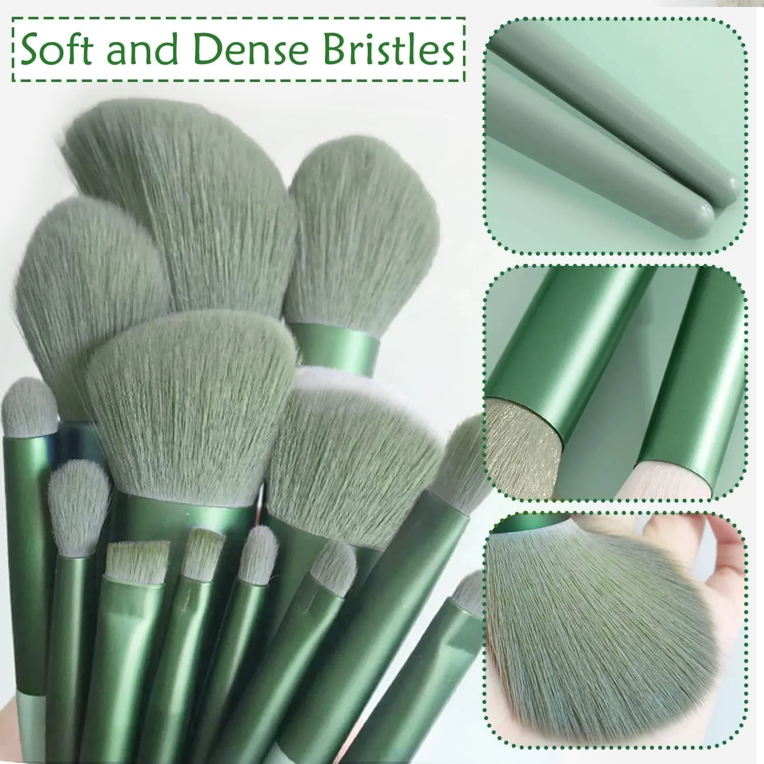 ست براش چشم الیوس با موهای فوق العاده نرم، ست 8 براش برای آرایش چشم، 8 عددی